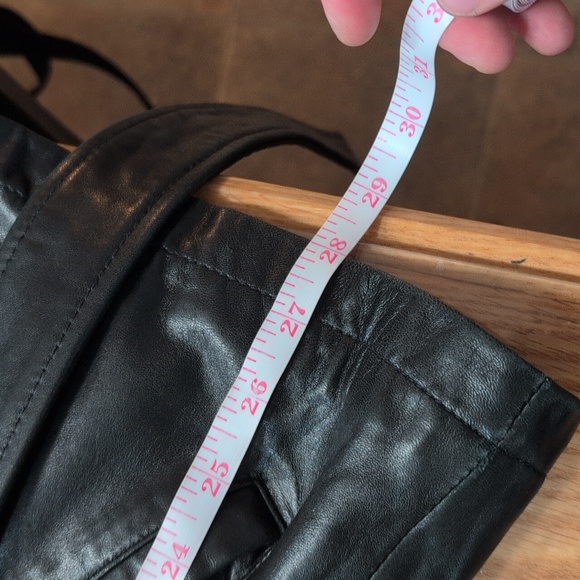 Kenneth Cole black leather jacket - Picture 10 of 12